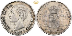 5 Pesetas 1877