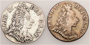 8 skilling 1702, 1704. (2)