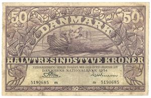 50 kroner 1954 m