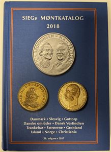 SIEG's Møntkatalog 2018, meget god stand/nærmest ubrugt