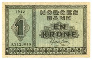 1 krone 1942