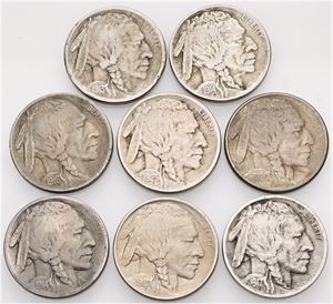 Buffalo Nickels incl. 1913 D, S, 1920 S. (31)