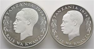 25 and 50 Shilingi 1974. (2)