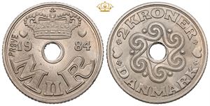 2 kroner 1984, prøvemønt