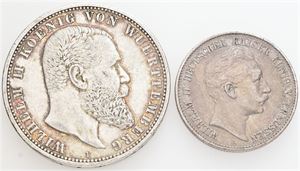 2 Mark 1901 A, 5 Mark 1903 F. (2)