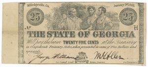 25 Cents 1863, remainder