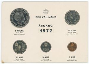 Den Kgl. Mønt, møntsæt 1977