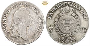 1/6 riksdaler / 16 öre silvermynt