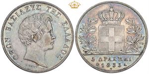 5 Drachmai 1833 A