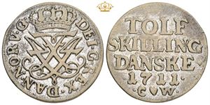 12 skilling 1711, samtidig forfalskning