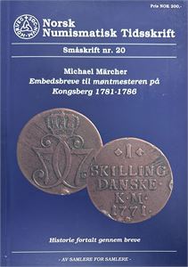 Embedsbreve til møntmesteren på Kongsberg 1781-1786