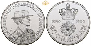200 kroner 1990, Dronning Margrethes 50 års fødselsdag