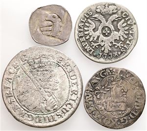 Collection, incl. Brandenburg 18 Groschen 1699, in total 4 pcs. (4)