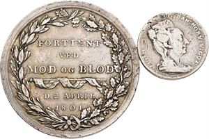 Juliane Marie, 1782; mindesmærket, 1804. (2)