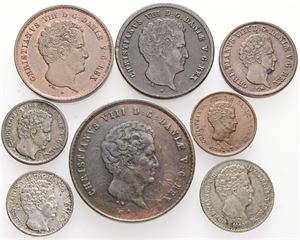 Samling, forskellige. (8)