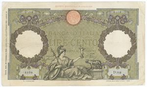 100 Lire 1939, no. D392 4108