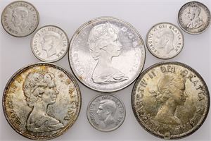 Collection incl. Dollar 1958, 1965, 1967. (8)
