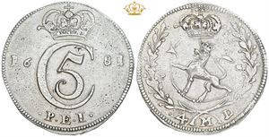 4 mark / krone 1681