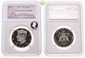 Half Dollar 2001 S - graded PF 70 Ultra Cameo by NGC