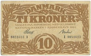 10 kroner 1923 I