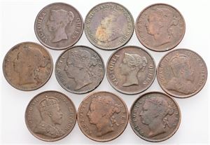 1/4 Cent 1845, 1862 etc. (10)