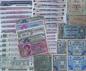 Collection military notes, 38 pcs. (38)