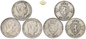 50 øre 1912, 1914, 1915. (3)