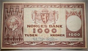 1000 kroner 1965 A