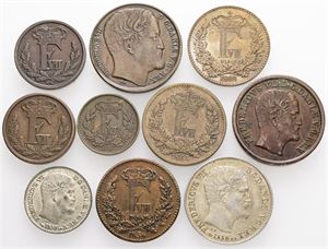 Samling, mange forskellige. (10)