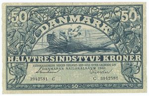 50 kroner 1941 C, Sander