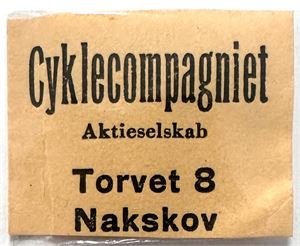 Cyklecompagniet, Nakskov, frimærkepenge