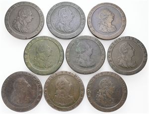 Collection of Penny 1797, 9 pcs. (9)