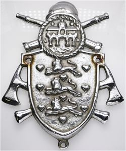 Brandvæsenet, skilt, 155x120 mm