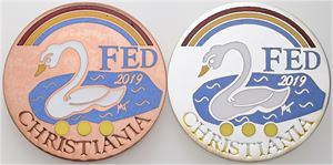 2 Fed 2019, Hvide Svaner, kobber, sølv. (2)