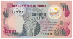 10 Liri 1967, 1979 ND Issue