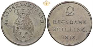 2 rigsbankskilling 1818