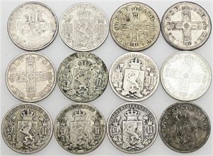 25 øre, forskellige. (12)