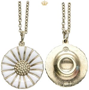 Marguerit halskæde, Georg Jensen, forgyldt Ag