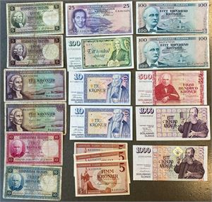 Collection of banknotes, 18 pcs., many different, several UNC. (18)