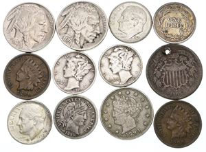 Collection incl. Dime 1898 S. (12)