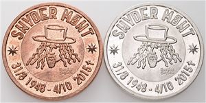 Snyder Mønt 2024, kobber, sølv. (2)