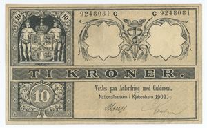 10 kroner 1909 C, nr. 9248081