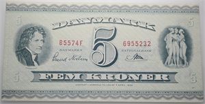 5 kroner 1957 B5