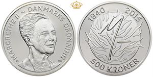 500 kroner 2015, Margrethe II's 75 års fødselsdag.