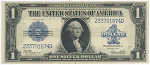 1 Dollar Silver Certificate 1923, no. Z33791874D