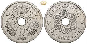 5 kroner 1988, prøvemønt