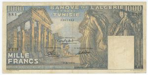 1000 Francs 1950