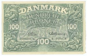 100 kroner 1956 o, Hellerung