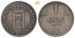 1 øre 1921, bronze.