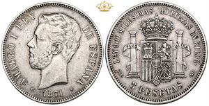 5 Pesetas 1871 (1874)